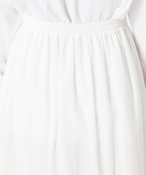U by SPICK&SPAN(ユーバイスピックアンドスパン)の「≪追加≫カットワークレーススカート3◆(スカート・レディース・ホワイト・36/38)」の7枚目の写真
