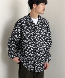 GLOSTER | 【GLOSTER/グロスター】Longchamp ヴィンテージプリント オープンカラーシャツ(シャツ/ブラウス)