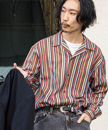 GLOSTER | 【GLOSTER/グロスター】Longchamp ヴィンテージプリント オープンカラーシャツ(シャツ/ブラウス)