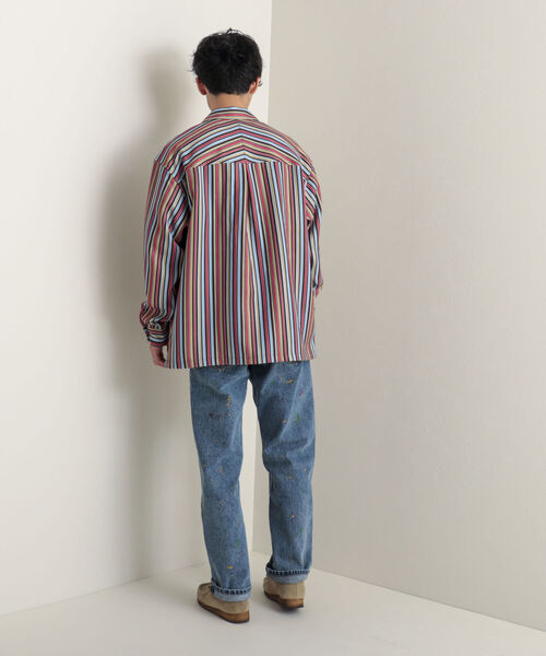 GLOSTER（グロスター）の「【GLOSTER/グロスター】Longchamp ヴィンテージプリント オープンカラーシャツ（シャツ/ブラウス・メンズ・ブラック系その他4/ベージュ系その他3/グリーン系その他2・MEDIUM/LARGE）」の6枚目の写真