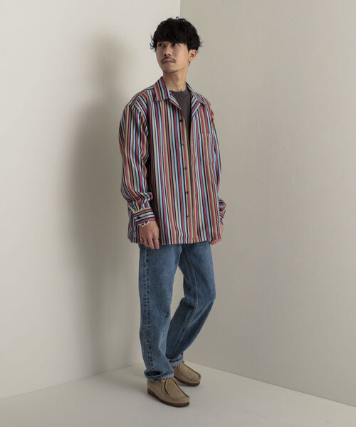 GLOSTER（グロスター）の「【GLOSTER/グロスター】Longchamp ヴィンテージプリント オープンカラーシャツ（シャツ/ブラウス・メンズ・ブラック系その他4/ベージュ系その他3/グリーン系その他2・MEDIUM/LARGE）」の7枚目の写真