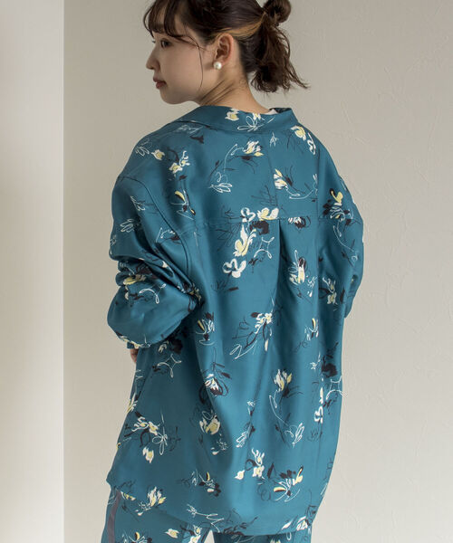 GLOSTER（グロスター）の「【GLOSTER/グロスター】Longchamp ヴィンテージプリント オープンカラーシャツ（シャツ/ブラウス・メンズ・ブラック系その他4/ベージュ系その他3/グリーン系その他2・MEDIUM/LARGE）」の10枚目の写真