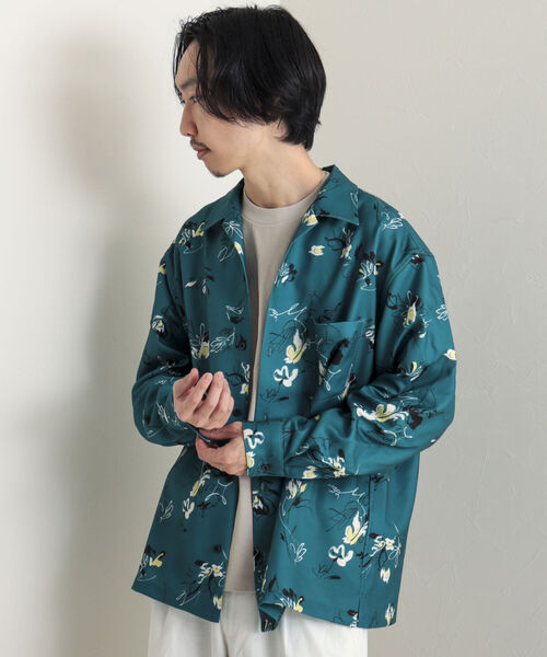 GLOSTER（グロスター）の「【GLOSTER/グロスター】Longchamp ヴィンテージプリント オープンカラーシャツ（シャツ/ブラウス・メンズ・ブラック系その他4/ベージュ系その他3/グリーン系その他2・MEDIUM/LARGE）」の19枚目の写真