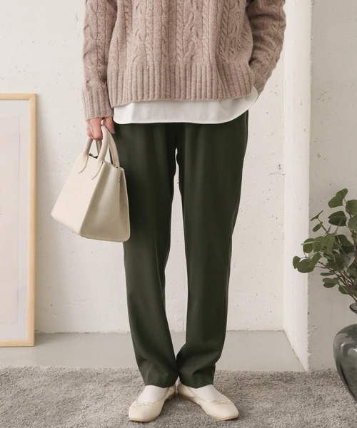 URBAN RESEARCH DOORS（アーバンリサーチドアーズ）の「ストレッチイージーパンツ（その他パンツ・レディース・チャコールグレー/ブラック/カーキ・38/36）」の11枚目の写真