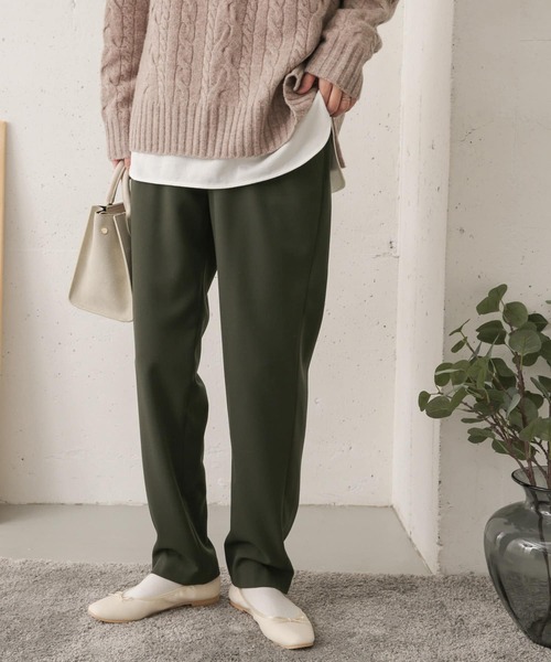 URBAN RESEARCH DOORS（アーバンリサーチドアーズ）の「ストレッチイージーパンツ（その他パンツ・レディース・チャコールグレー/ブラック/カーキ・38/36）」の12枚目の写真