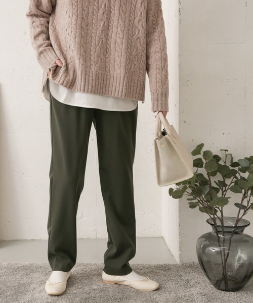 URBAN RESEARCH DOORS（アーバンリサーチドアーズ）の「ストレッチイージーパンツ（その他パンツ・レディース・チャコールグレー/ブラック/カーキ・38/36）」の13枚目の写真