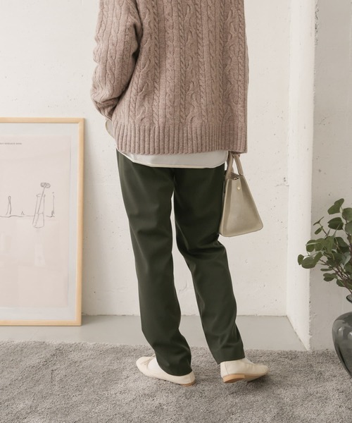 URBAN RESEARCH DOORS（アーバンリサーチドアーズ）の「ストレッチイージーパンツ（その他パンツ・レディース・チャコールグレー/ブラック/カーキ・38/36）」の17枚目の写真