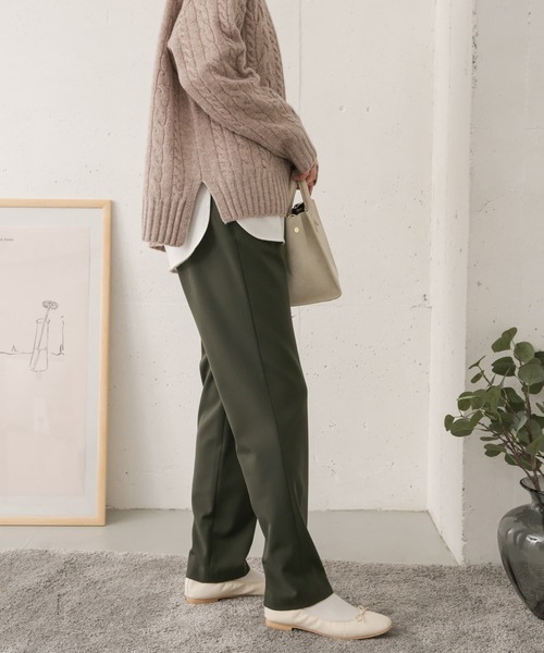 URBAN RESEARCH DOORS（アーバンリサーチドアーズ）の「ストレッチイージーパンツ（その他パンツ・レディース・チャコールグレー/ブラック/カーキ・38/36）」の18枚目の写真