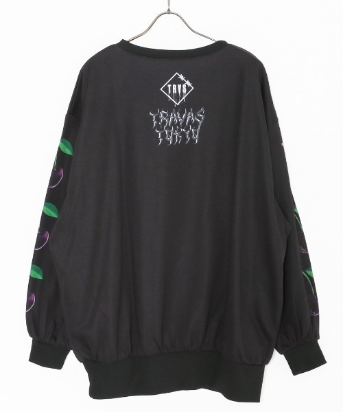 TRAVAS TOKYO(トラバス トウキョウ)の「『TRAVAS TOKYO/トラバス トーキョー』Bad cherry PO/チェリープリント プルオーバー スウェットシャツ(スウェット・レディース・ホワイト/ブラック・FREE)」の10枚目の写真