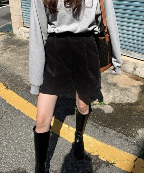 MANGROVE(マングローブ)の「コーデュロイショートパンツ(その他パンツ・レディース・ブラック/ブラウン・LARGE/MEDIUM)」の13枚目の写真