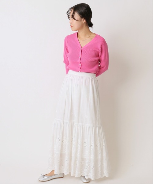 U by SPICK&SPAN(ユーバイスピックアンドスパン)の「≪追加≫カットワークレーススカート4◆(スカート・レディース・ホワイト・36/38)」の14枚目の写真
