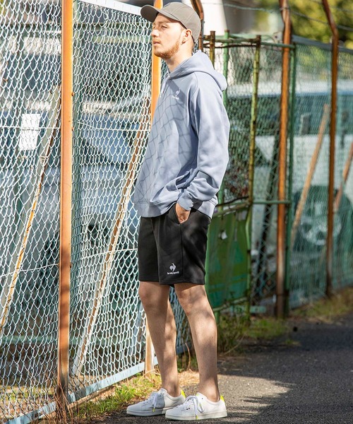 le coq sportif（ルコックスポルティフ）の「LCS エアロンスウェットハーフパンツ 裏毛 ウェア ハーフパンツ ショートパンツ ボトムス トレーニング トレーニングウェア スポーツウェア（スウェットパンツ・メンズ・ネイビー/ブラック/杢グレー・M/S/L/XL）」の14枚目の写真