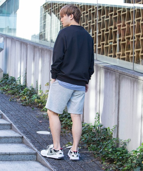 le coq sportif（ルコックスポルティフ）の「LCS エアロンスウェットハーフパンツ 裏毛 ウェア ハーフパンツ ショートパンツ ボトムス トレーニング トレーニングウェア スポーツウェア（スウェットパンツ・メンズ・ネイビー/ブラック/杢グレー・M/S/L/XL）」の10枚目の写真