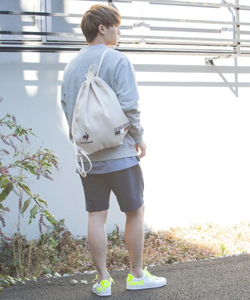 le coq sportif（ルコックスポルティフ）の「LCS エアロンスウェットハーフパンツ 裏毛 ウェア ハーフパンツ ショートパンツ ボトムス トレーニング トレーニングウェア スポーツウェア（スウェットパンツ・メンズ・ネイビー/ブラック/杢グレー・M/S/L/XL）」の7枚目の写真