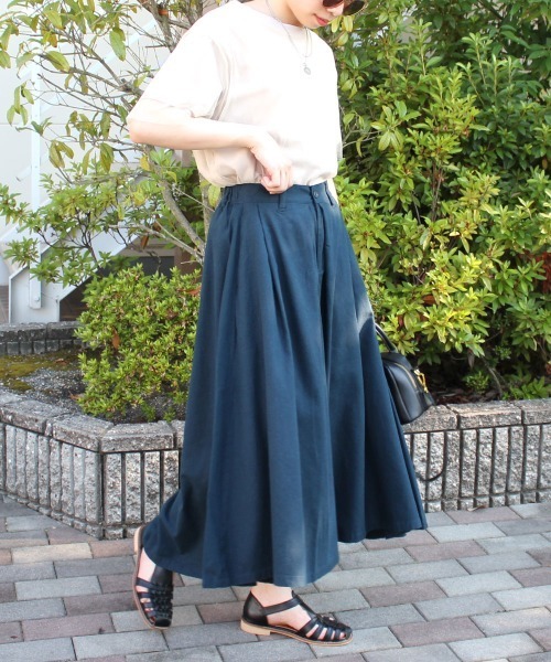 SELECT LEVERY(セレクトリベリー)の「(nod)綿麻カルメンキュロット(その他パンツ・レディース・ネイビー/オレンジ/ブルー・MEDIUM/LARGE/SMALL/X-LARGE)」の2枚目の写真