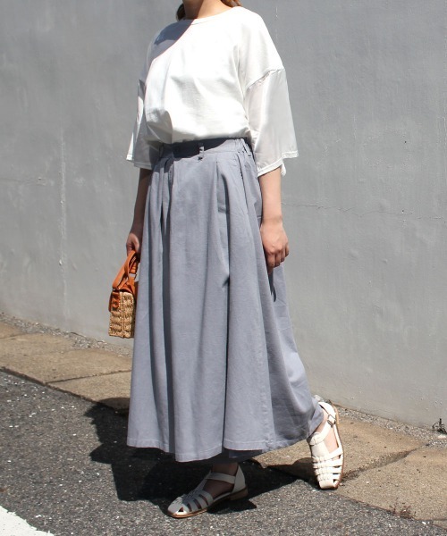 SELECT LEVERY(セレクトリベリー)の「(nod)綿麻カルメンキュロット(その他パンツ・レディース・ネイビー/オレンジ/ブルー・MEDIUM/LARGE/SMALL/X-LARGE)」の3枚目の写真