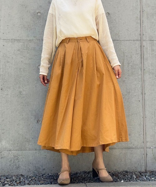 SELECT LEVERY(セレクトリベリー)の「(nod)綿麻カルメンキュロット(その他パンツ・レディース・ネイビー/オレンジ/ブルー・MEDIUM/LARGE/SMALL/X-LARGE)」の4枚目の写真