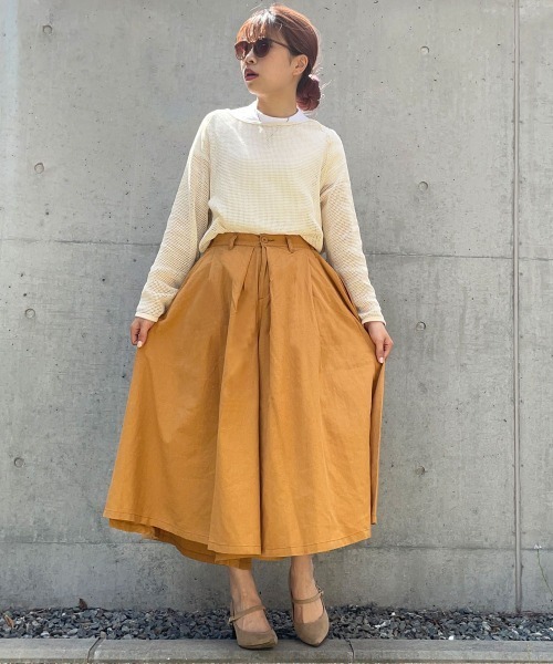SELECT LEVERY(セレクトリベリー)の「(nod)綿麻カルメンキュロット(その他パンツ・レディース・ネイビー/オレンジ/ブルー・MEDIUM/LARGE/SMALL/X-LARGE)」の5枚目の写真