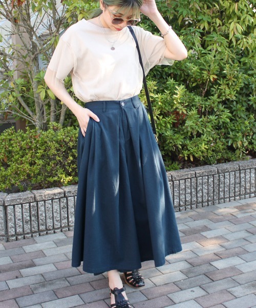 SELECT LEVERY(セレクトリベリー)の「(nod)綿麻カルメンキュロット(その他パンツ・レディース・ネイビー/オレンジ/ブルー・MEDIUM/LARGE/SMALL/X-LARGE)」の7枚目の写真
