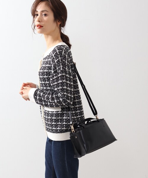 DRESKIP（ドレスキップ）の「◆【通勤/セレモニー】あおりショルダー【抗菌防臭裏地】（ショルダーバッグ・レディース・ブラック/グレー/ピンク系・00）」の13枚目の写真