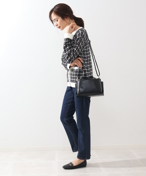 DRESKIP（ドレスキップ）の「◆【通勤/セレモニー】あおりショルダー【抗菌防臭裏地】（ショルダーバッグ・レディース・ブラック/グレー/ピンク系・00）」の7枚目の写真