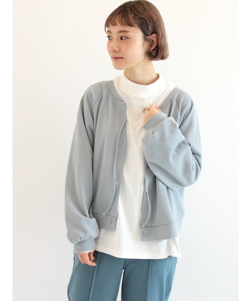 ehka sopo(エヘカソポ)の「無地ボーダーアソートハイネックカットソー(Tシャツ/カットソー・レディース・ブラック/オフホワイト/ピンク/グリーン・フリ-)」の2枚目の写真