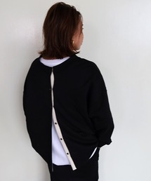 CREDONA | 2Way裏毛スナッププルオーバー(スウェット)