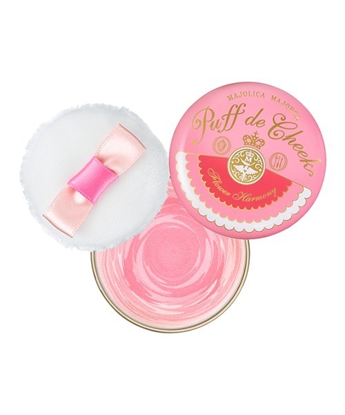 MAJOLICA MAJORCA（マジョリカマジョルカ）の「マジョリカ マジョルカ　パフ・デ・チーク（フラワーハーモニー）（チーク・レディース・PK302　ストロベリーミックス/RD303　マンダリンミックス・ﾌﾘ-）」の4枚目の写真