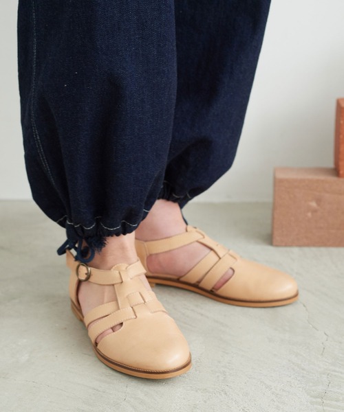 chambre de charme（シャンブルドゥシャーム）の「△cdc ライトオンスデニム 裾キュッとパンツ（デニムパンツ・レディース・オフホワイト/インディゴブルー・FREE）」の12枚目の写真