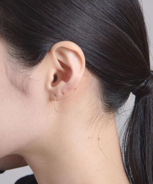 ODETTE E ODILE（オデットエオディール）の「【WEB限定】＜Malama10（マラマ）＞ 10K BチェーンHOOPピアス（ピアス（両耳用）・レディース・ゴールド・FREE）」の8枚目の写真