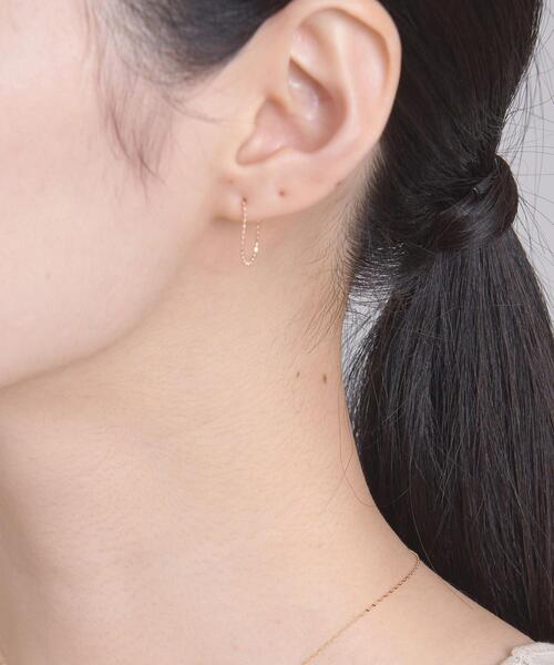 ODETTE E ODILE（オデットエオディール）の「【WEB限定】＜Malama10（マラマ）＞ 10K BチェーンHOOPピアス（ピアス（両耳用）・レディース・ゴールド・FREE）」の9枚目の写真