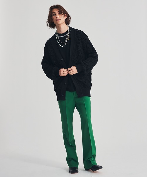 LiNoH（リノー）の「CROCHETED LACE PULLOVER KNIT（ニット/セーター・メンズ・ホワイト/ブラック/ミント/グリーン/ブルー・1/2）」の15枚目の写真