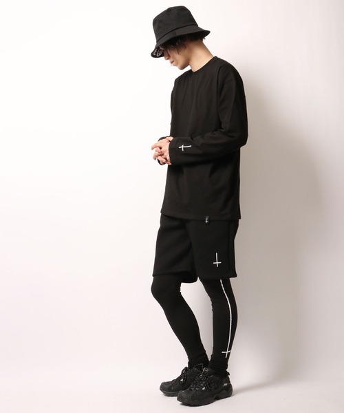 ByTheR(バイザアール)の「BYTHER 韓国ブランド クロス刺繍ネオプレンハーフパンツ(その他パンツ・メンズ・ブラック・FREE)」の11枚目の写真