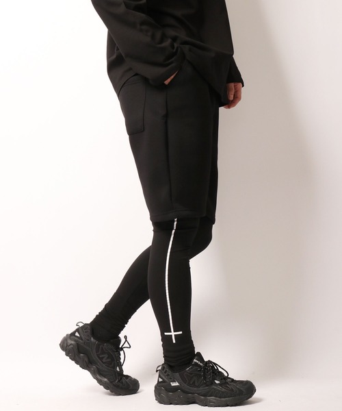 ByTheR(バイザアール)の「BYTHER 韓国ブランド クロス刺繍ネオプレンハーフパンツ(その他パンツ・メンズ・ブラック・FREE)」の6枚目の写真