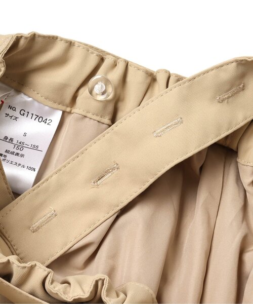 algy（アルジー）の「トレンチジャンスカ（ジャンパースカート・キッズ・ベージュ/アイボリー・XXX-SMALL/XX-SMALL/X-SMALL/SMALL/MEDIUM）」の11枚目の写真