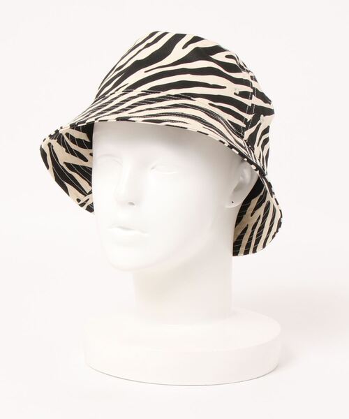 Right-on（ライトオン）の「【HONEYSUCKLE ROSE】アニマル柄ハット（ハット・レディース・ベージュ/オフホワイト/ダークグレー・フリー）」の2枚目の写真