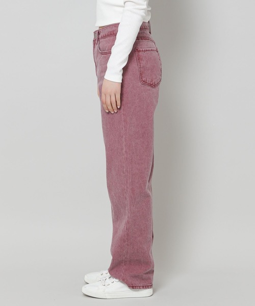 ALAND(エーランド)の「3.3Field Trip/ストレートカラーデニム 2277675(デニムパンツ・レディース・ネイビー/ボルドー・SMALL/MEDIUM)」の15枚目の写真