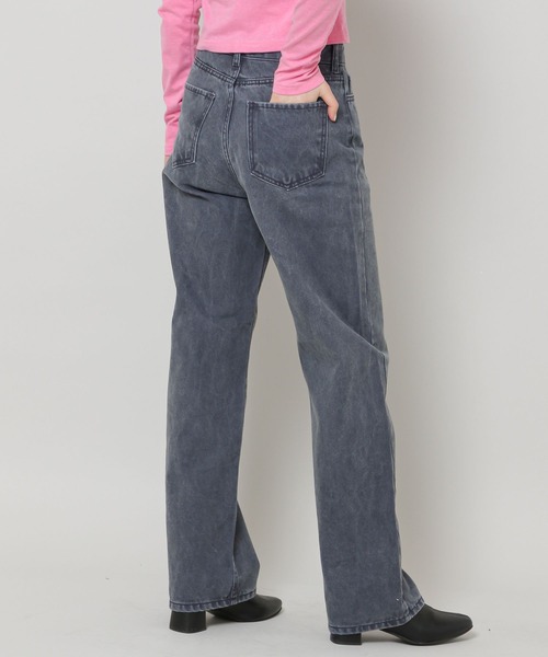 ALAND(エーランド)の「3.3Field Trip/ストレートカラーデニム 2277675(デニムパンツ・レディース・ネイビー/ボルドー・SMALL/MEDIUM)」の8枚目の写真