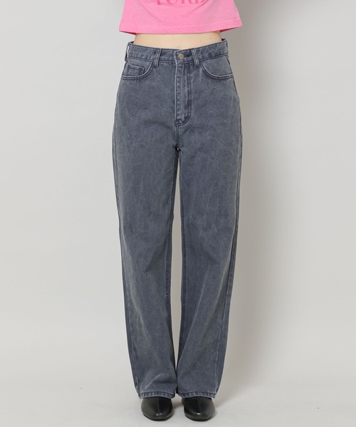 ALAND(エーランド)の「3.3Field Trip/ストレートカラーデニム 2277675(デニムパンツ・レディース・ネイビー/ボルドー・SMALL/MEDIUM)」の9枚目の写真