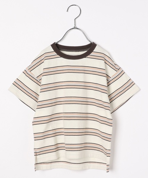 GLOBAL WORK（グローバルワーク）の「キッズ/ヘビロッTEEボーダー半袖/269167（Tシャツ/カットソー・キッズ・ブラック/チャコールグレー/オフホワイト・140cm/120cm/110cm/130cm/150cm/160cm/100cm）」の9枚目の写真