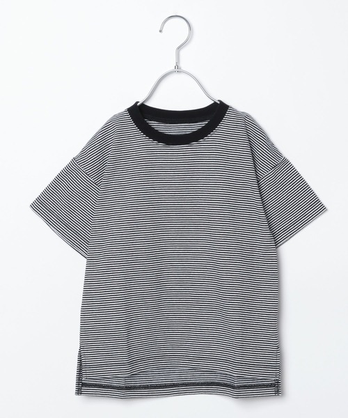 GLOBAL WORK（グローバルワーク）の「キッズ/ヘビロッTEEボーダー半袖/269167（Tシャツ/カットソー・キッズ・ブラック/チャコールグレー/オフホワイト・140cm/120cm/110cm/130cm/150cm/160cm/100cm）」の10枚目の写真