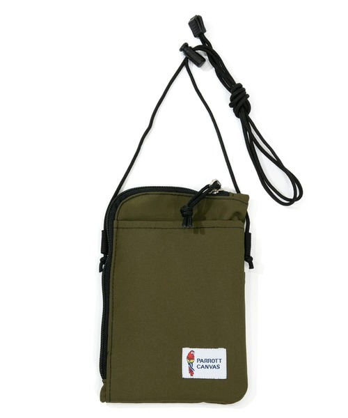 PARROTT CANVAS(パロットキャンバス)の「PARROTT CANVAS/パロットキャンバス ピットポーチ(ショルダーバッグ・レディース・ライトグレー/ブラック/カーキ・FREE)」の1枚目の写真