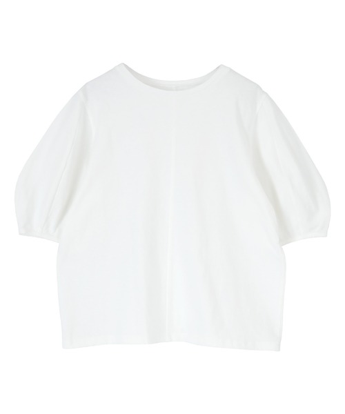 titivate（ティティベイト）の「デザインコクーンスリーブTシャツ（Tシャツ/カットソー・レディース・オフホワイト/オレンジ/ブルー/ブラック/ダークオレンジ/イエロー/グリーン・FREE）」の8枚目の写真