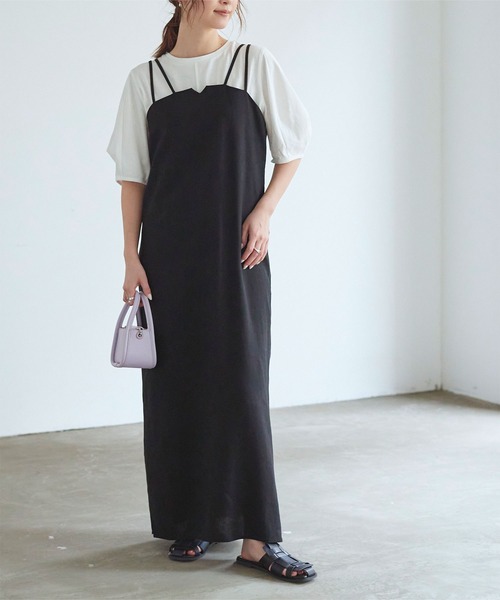 titivate（ティティベイト）の「デザインコクーンスリーブTシャツ（Tシャツ/カットソー・レディース・オフホワイト/オレンジ/ブルー/ブラック/ダークオレンジ/イエロー/グリーン・FREE）」の12枚目の写真