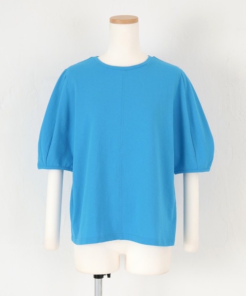 titivate（ティティベイト）の「デザインコクーンスリーブTシャツ（Tシャツ/カットソー・レディース・オフホワイト/オレンジ/ブルー/ブラック/ダークオレンジ/イエロー/グリーン・FREE）」の19枚目の写真