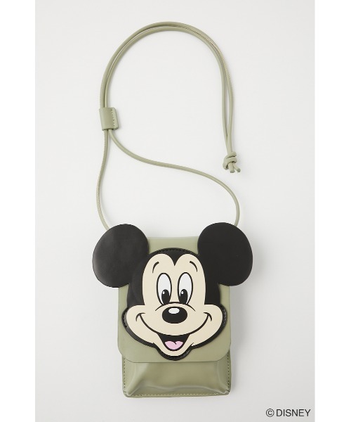 Disney SERIES CREATED by MUS(ディズニーシリーズクリエイテッドバイエムユーエス)の「MD MICKEY ポシェット(ショルダーバッグ・レディース・ブラック/カーキ・FREE)」の14枚目の写真