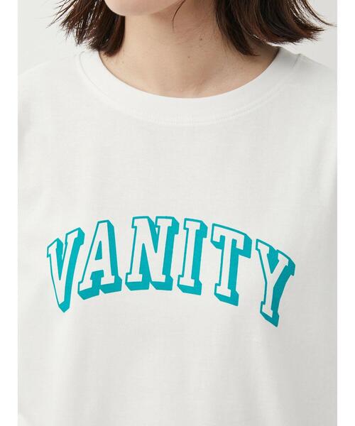 Green Parks(グリーンパークス)の「七分袖カレッジロゴTシャツ(Tシャツ/カットソー・レディース・パープル/ネイビー/オフホワイト・FREE)」の10枚目の写真