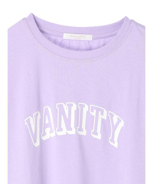 Green Parks(グリーンパークス)の「七分袖カレッジロゴTシャツ(Tシャツ/カットソー・レディース・パープル/ネイビー/オフホワイト・FREE)」の16枚目の写真