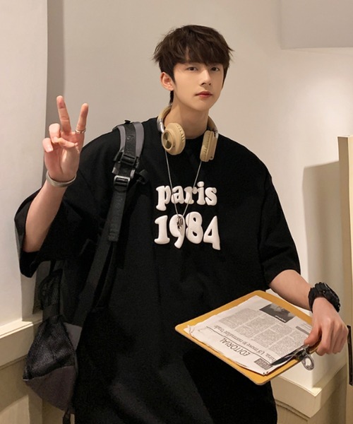MGV(エムジーヴィー)の「”1984”発砲プリントTシャツ(Tシャツ/カットソー・メンズ・ホワイト/ブラック・MEDIUM/LARGE/X-LARGE)」の9枚目の写真