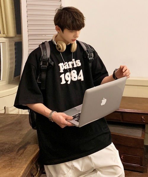 MGV(エムジーヴィー)の「”1984”発砲プリントTシャツ(Tシャツ/カットソー・メンズ・ホワイト/ブラック・MEDIUM/LARGE/X-LARGE)」の3枚目の写真